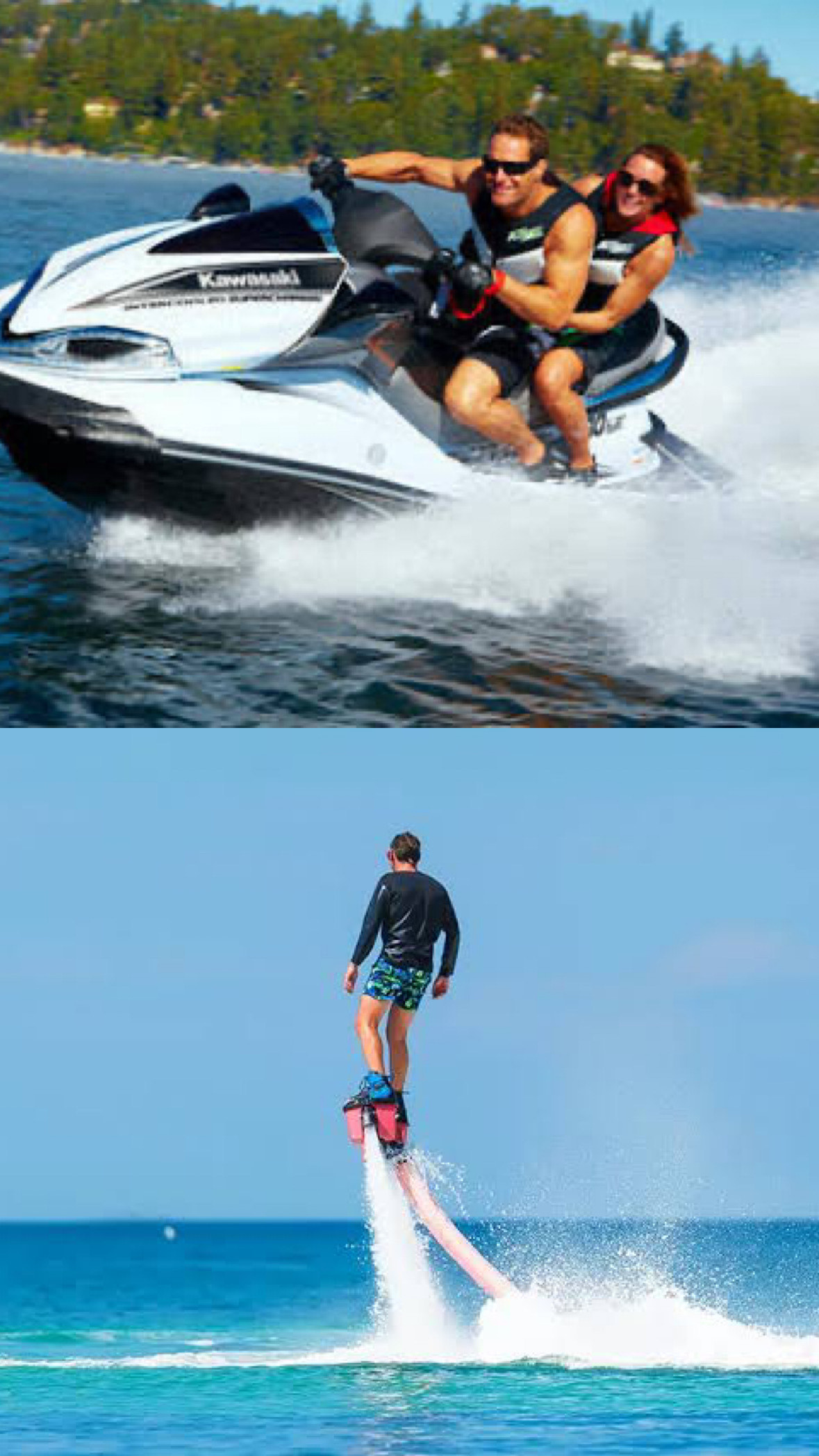Bali Watersport Fun: Jetski with instructor + Flying Board